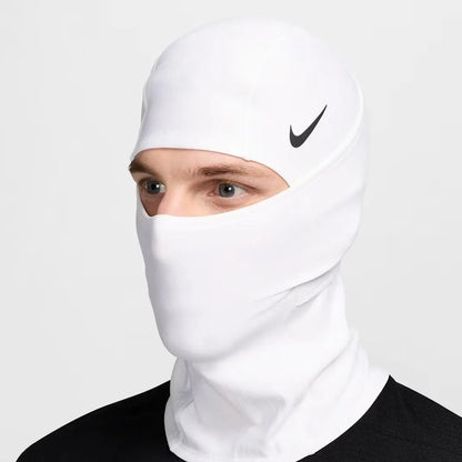 Nike Pro THERMA-FIT Hyperwarm Hood Black/White Ski Mask - Authentic Backlava Winter Gear for Enhanced Performance Dri-Fit Convertible Hood Mask